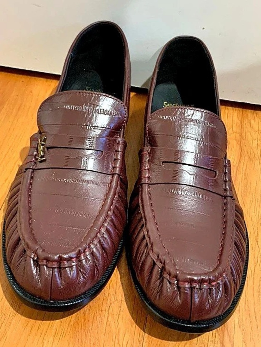 Saint Laurent Burgendy Loafers